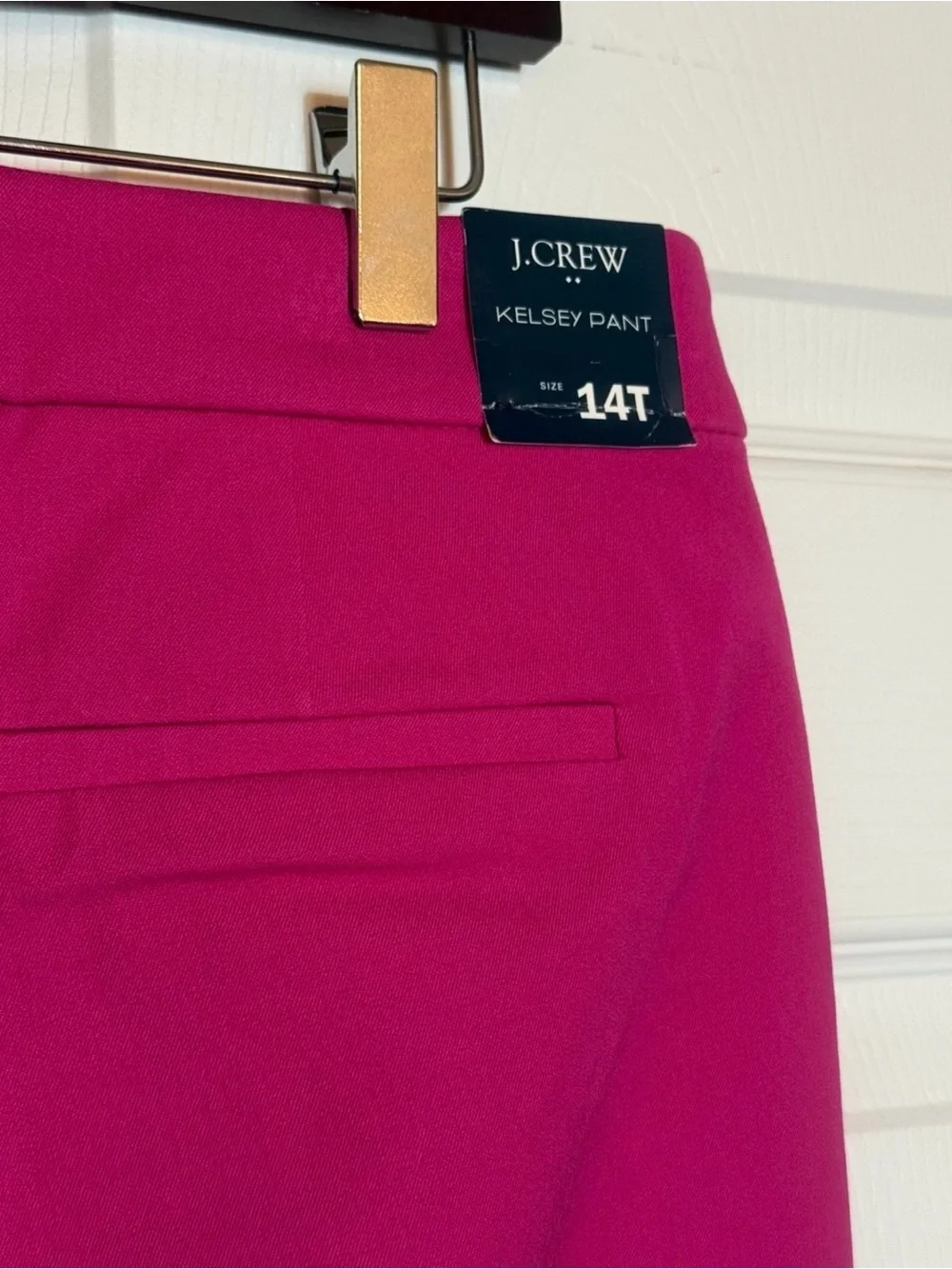 J. Crew Bright Fuchsia Cropped Boot-Cut Pants